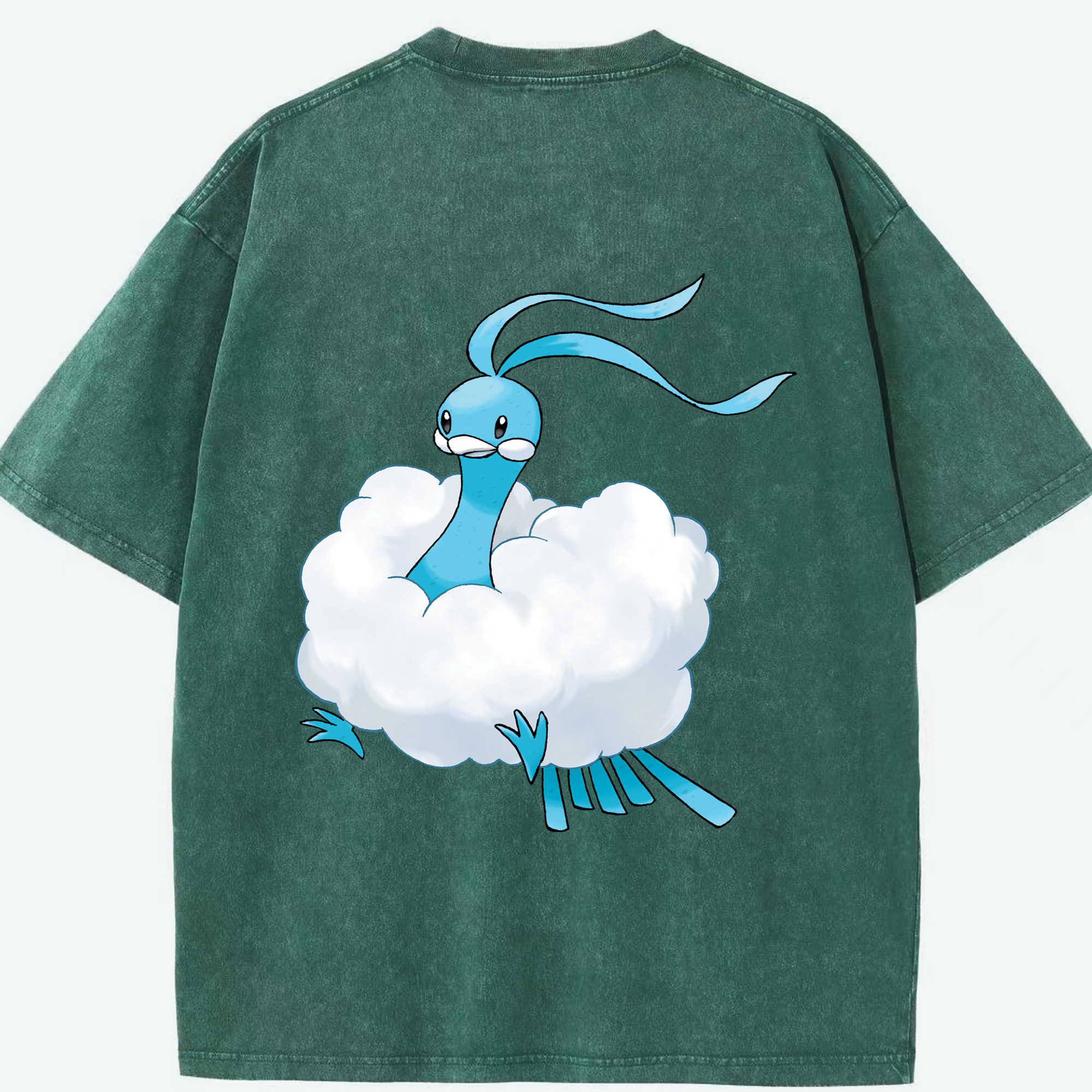 （画像用） ポケットモンスター Pokémon 綿100% ヴィンテージ風 半袖Tシャツ（背面プリント）